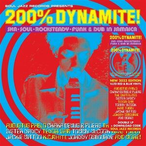 200% DYNAMITE! SKA, ROCKSTEADY, FUNK & DUB IN JAMAICA (VINILO ROJO Y AZUL) RSD 2023