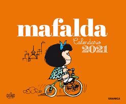 2021 MAFALDA CALENDARIO CAJA- ANARANJADO
