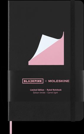 LIBRETA BLACKPINK L RAYADA TAPA DURA