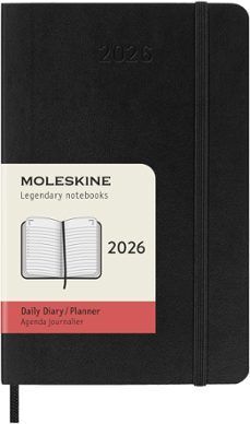 AGENDA MOLESKINE 2026 DIARIA POCKET NEGRA TAPA BLANDA 