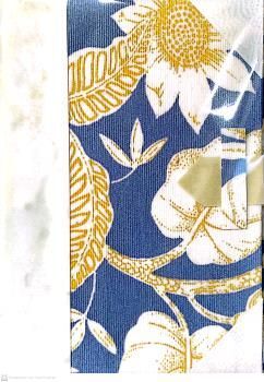 LIBRETA ARTESANAL. TELA AZUL
