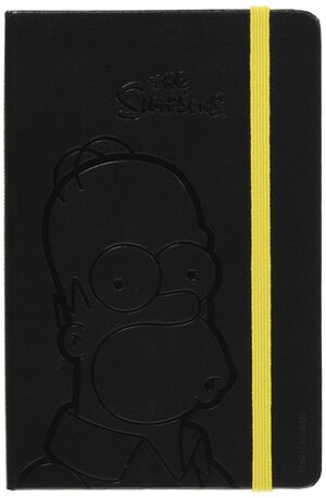 LOS SIMPSON P PLAIN NOTEBOOK BLACK        LISA NEGRA