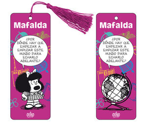 MARCAPAGINAS 3D MAFALDA - VIOLETA