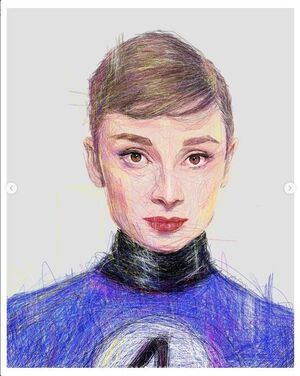 PRINT JAVITXUELA AUDREY HEPBURN SUE RICHARDS