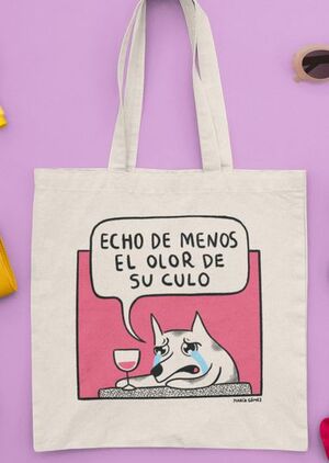 TOTE BAG MARÍA GÓMEZ. ECHO DE MENOS