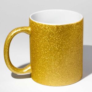 TAZA SUELTA COMO GABETE (DORADO PURPURINA)