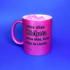 TAZA UNOS DÍAS BICHOTA (ROSA PERLA)