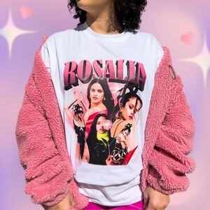 CAMISETA ROSALÍA OVERSIZE BLANCA TALLA M