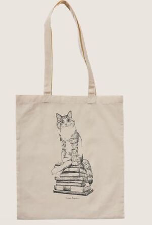 TOTE CAT ON BOOKS X LAURA AGUSTÍ