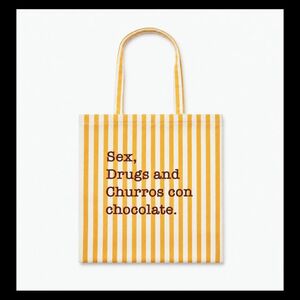 BOLSA DE RAYAS SEX, DRUGS AND CHURROS CON CHOCOLATE