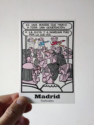 POSTAL MADRID FESTIVALES IVÁN SOLBES