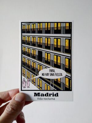 POSTAL MADRID VIDA NOCTURNA IVÁN SOLBES