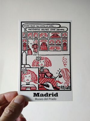 POSTAL MADRID MUSEO DEL PRADO IVÁN SOLBES