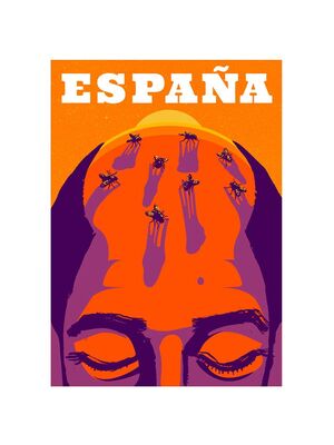 PRINT SANTA SIESTA ESPAÑA IVÁN SOLBES (A4)