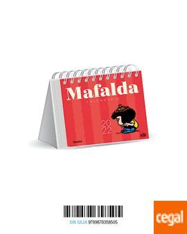 CALENDARIO 2022 MAFALDA ESCRITORIO ROJO