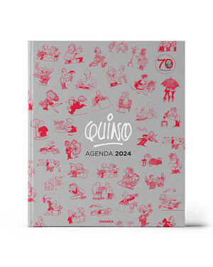 AGENDA 2024 QUINO ENCUADERNADA GRIS